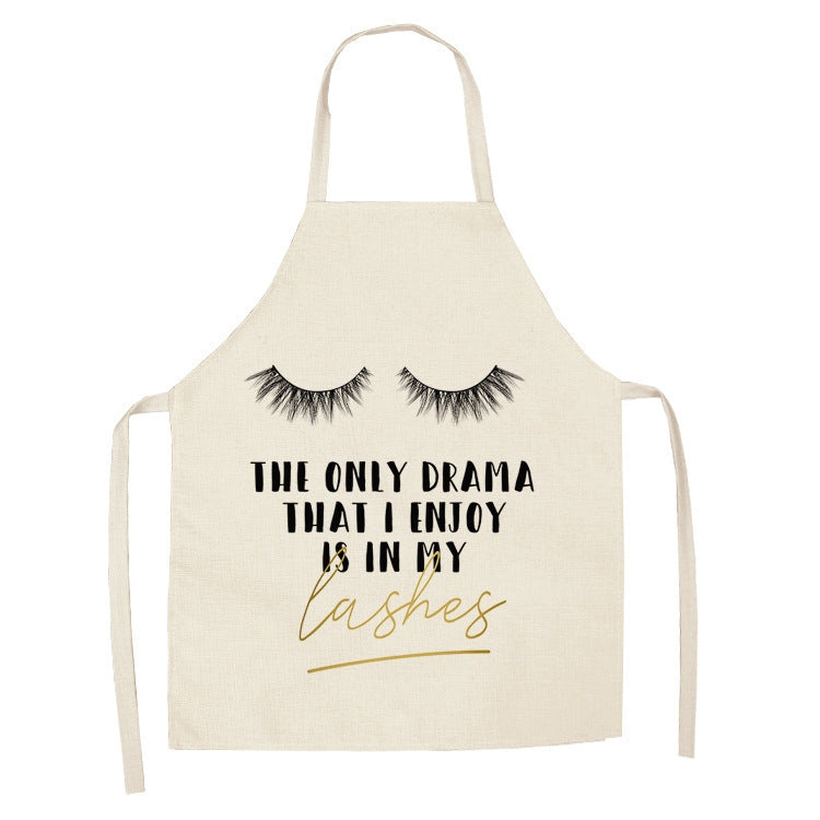 2 PCS Kitchen Linen Heart-Shaped Letters Fashion Sleeveless Apron, Specification: 45x56 cm