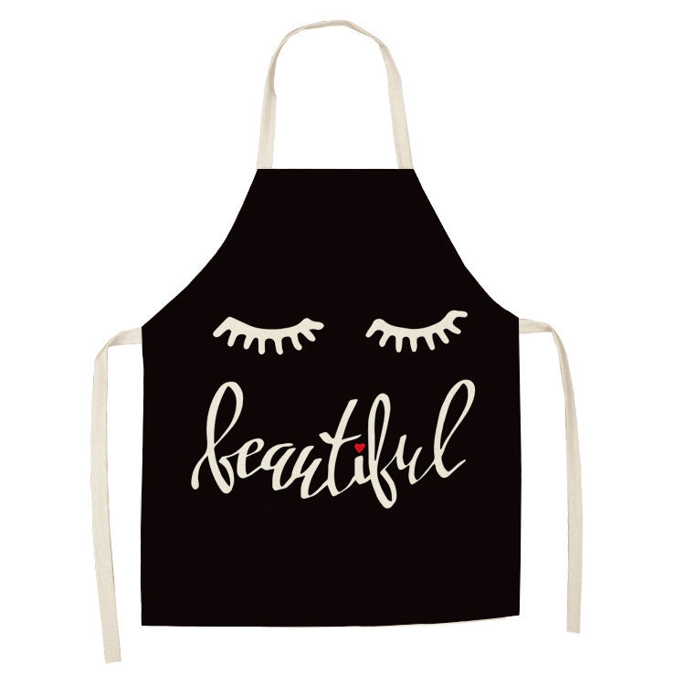 2 PCS Kitchen Linen Heart-Shaped Letters Fashion Sleeveless Apron, Specification: 45x56 cm