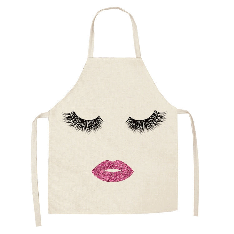 2 PCS Kitchen Linen Heart-Shaped Letters Fashion Sleeveless Apron, Specification: 45x56 cm