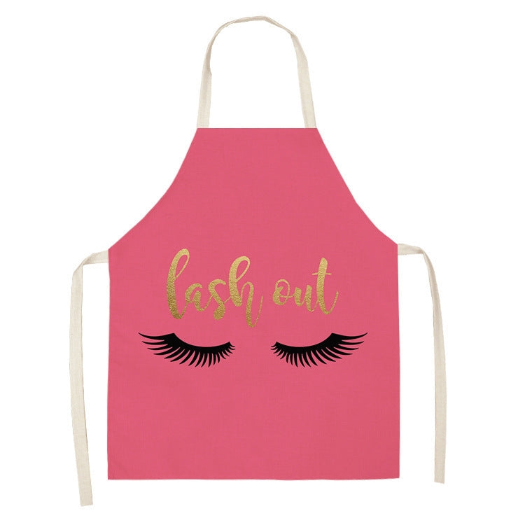 2 PCS Kitchen Linen Heart-Shaped Letters Fashion Sleeveless Apron, Specification: 45x56 cm