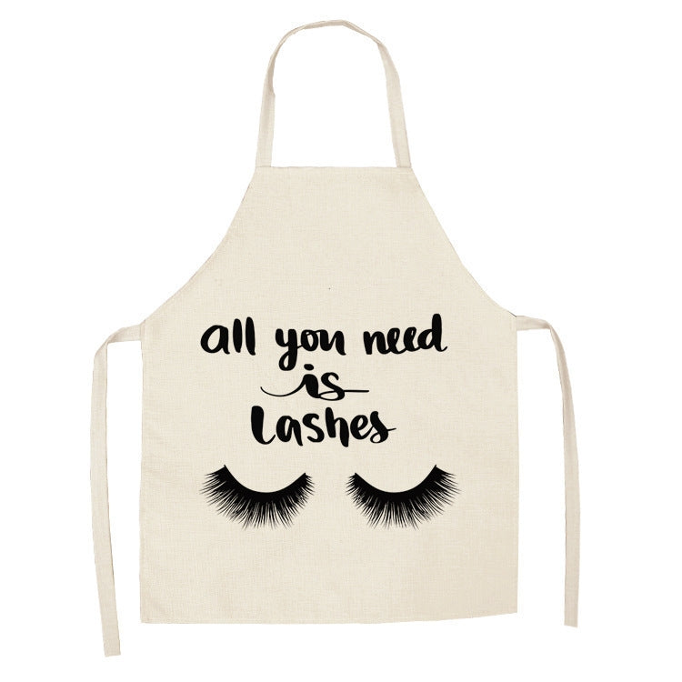 2 PCS Kitchen Linen Heart-Shaped Letters Fashion Sleeveless Apron, Specification: 45x56 cm