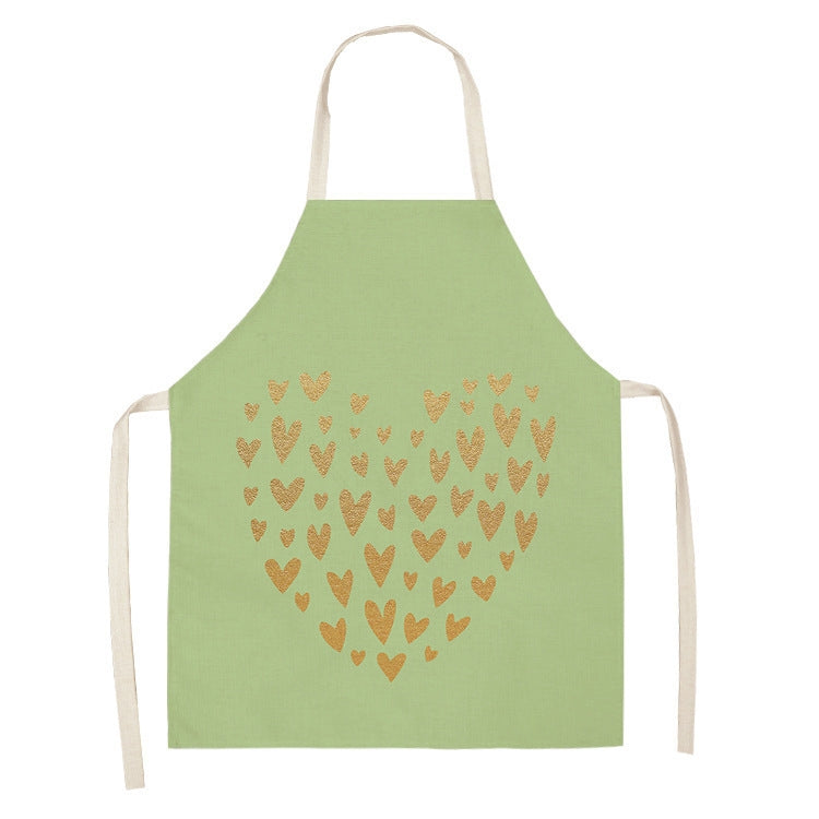 2 PCS Kitchen Linen Heart-Shaped Letters Fashion Sleeveless Apron, Specification: 45x56 cm