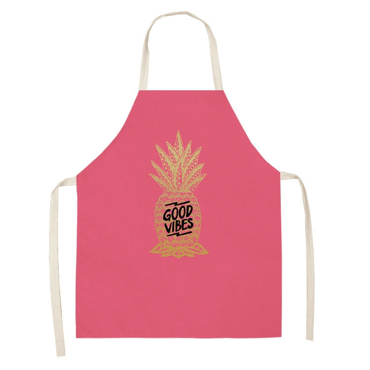 2 PCS Kitchen Linen Heart-Shaped Letters Fashion Sleeveless Apron, Specification: 45x56 cm