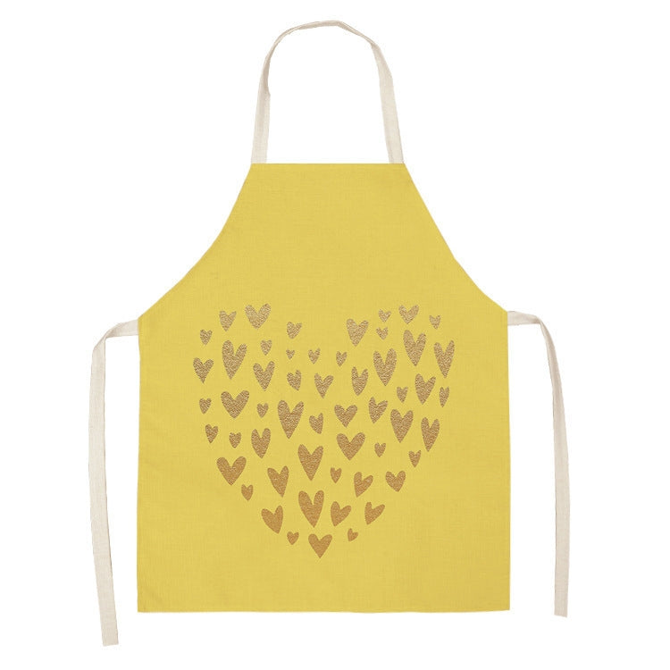 2 PCS Kitchen Linen Heart-Shaped Letters Fashion Sleeveless Apron, Specification: 45x56 cm
