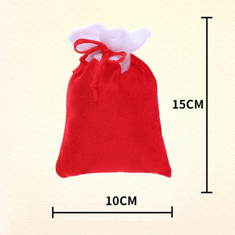 10 PCS SD11 Christmas Gift Bag Beam Drawstring Gift Packaging Bag, Specification: 10 x 15cm