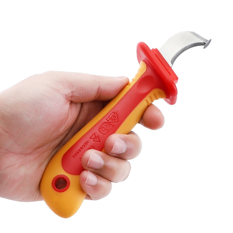 Resistant High Voltage Anti-Magnetic Insulated Plastic Tool, Style: Electrician Scimitar