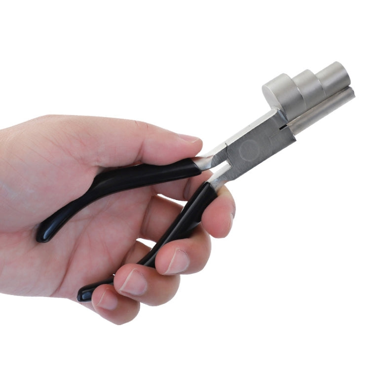 ZB37H 3 In 1 6 Inch Flat Mouth Round Nose Pliers Mini DIY Jewelry Pliers Hand-Wound Pliers