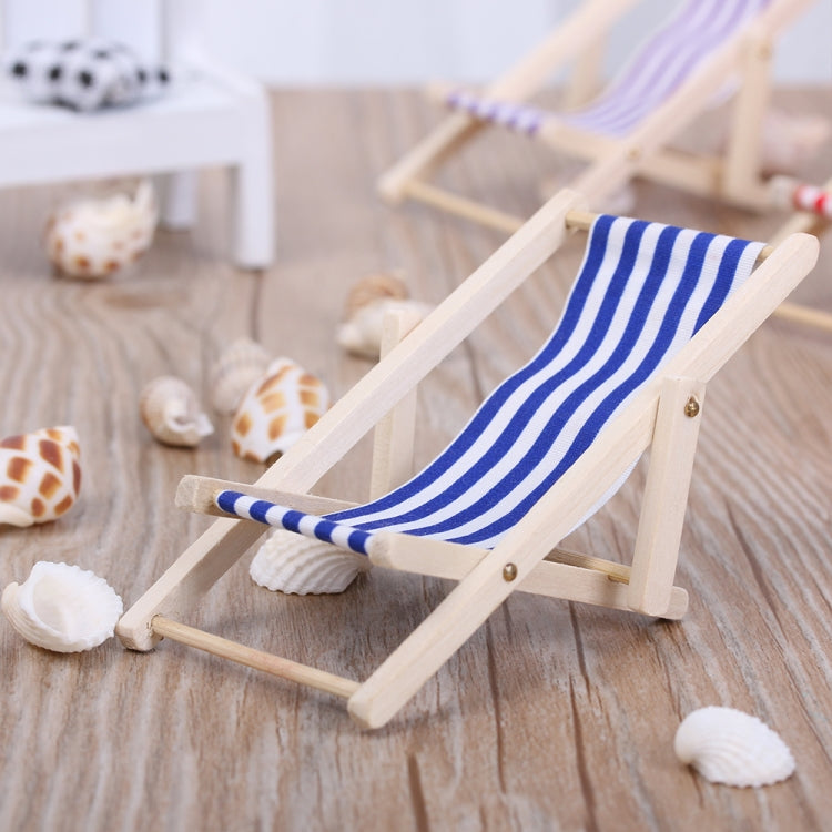 2 PCS 1:12 Beach Lounge Chair Simulation Model Outdoor Beach Scene Shooting Props Can Be Folded