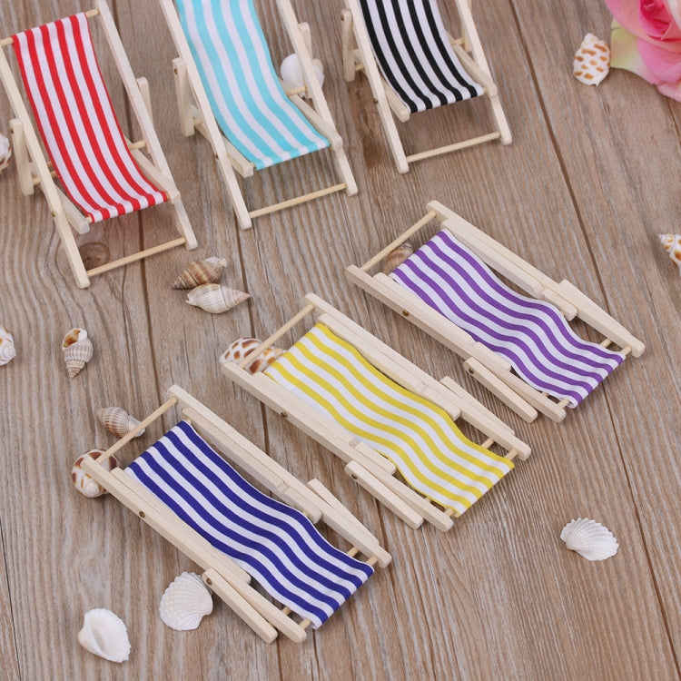 2 PCS 1:12 Beach Lounge Chair Simulation Model Outdoor Beach Scene Shooting Props Can Be Folded