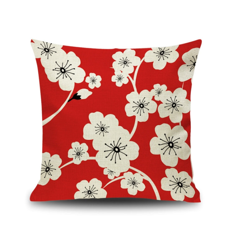 2 PCS Love Couple Valentine Day Gift Linen Pillowcase Car Sofa Cushion, Without Pillow Core, Size: 45x45cm