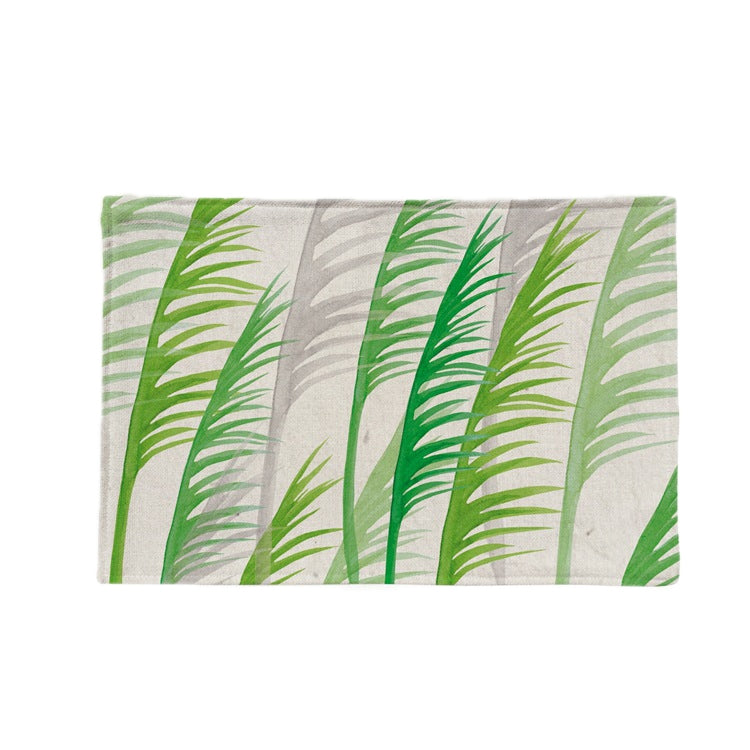 Cotton & Linen Plant Pattern Western Table Mat Coffee Table Insulation Coaster, Specification: Double Layer Thickening