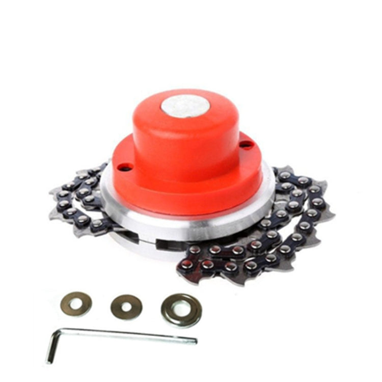 Universal  Lawn Mower Chain Grass Trimmer Head For Garden Trimmer Grass Cutter Spare Parts, Specification: Red With Padded