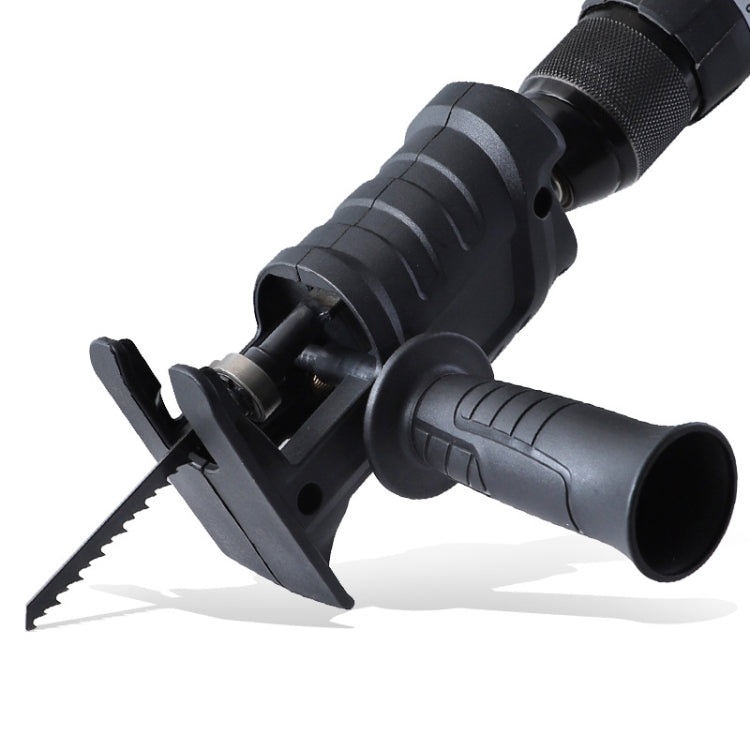 Electric Drill Conversion Electric Saw Head Hold Electric Drill Multifunction Conversion Reciprocating Saw Wood Electric Saw Tool Accessories(Black)