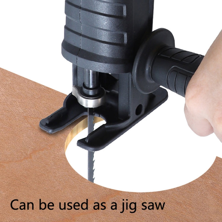 Electric Drill Conversion Electric Saw Head Hold Electric Drill Multifunction Conversion Reciprocating Saw Wood Electric Saw Tool Accessories(Black)