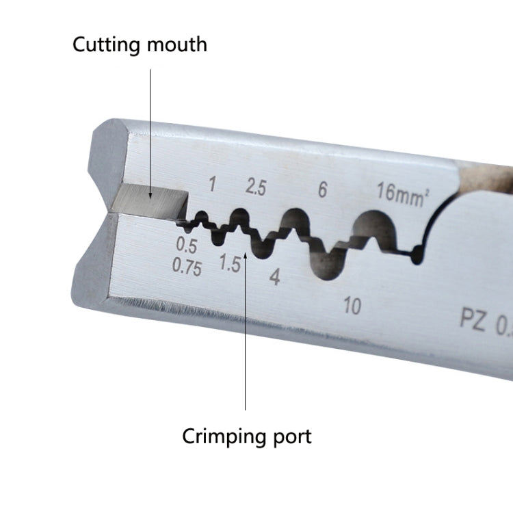 PZ 0.5-16 Tube Terminal Voltage Line Pliers Multi-Function Saving Strip Terminal Pliers