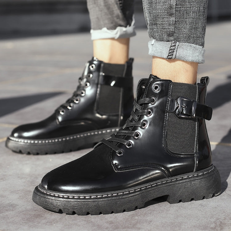 Men Autumn And Winter High-Top Locomotive Martin Boots, Size: 40