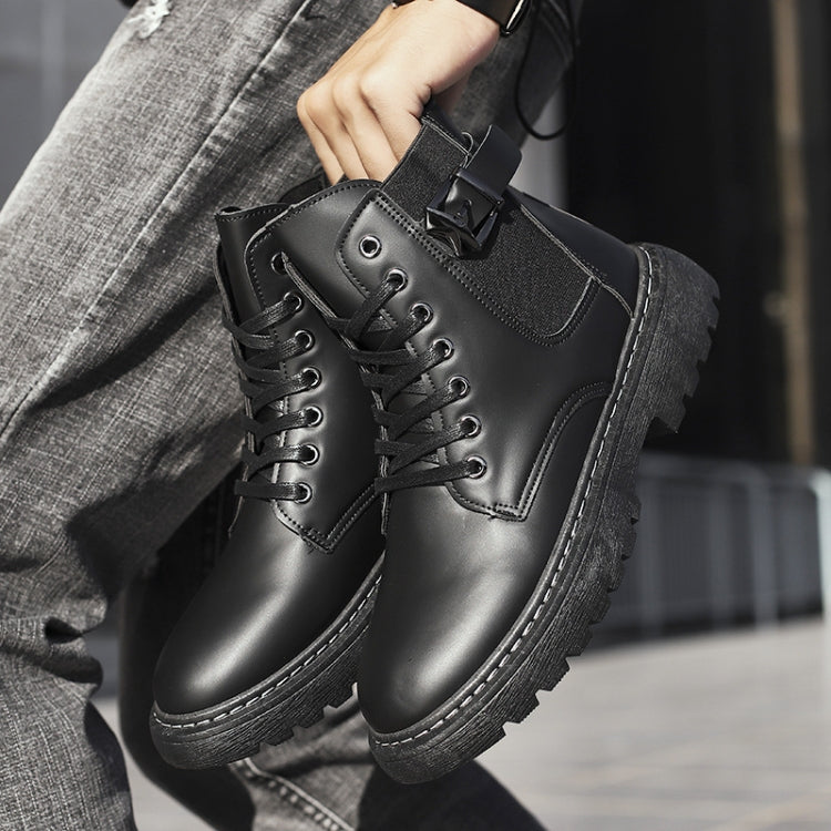 Men Autumn And Winter High-Top Locomotive Martin Boots, Size: 41