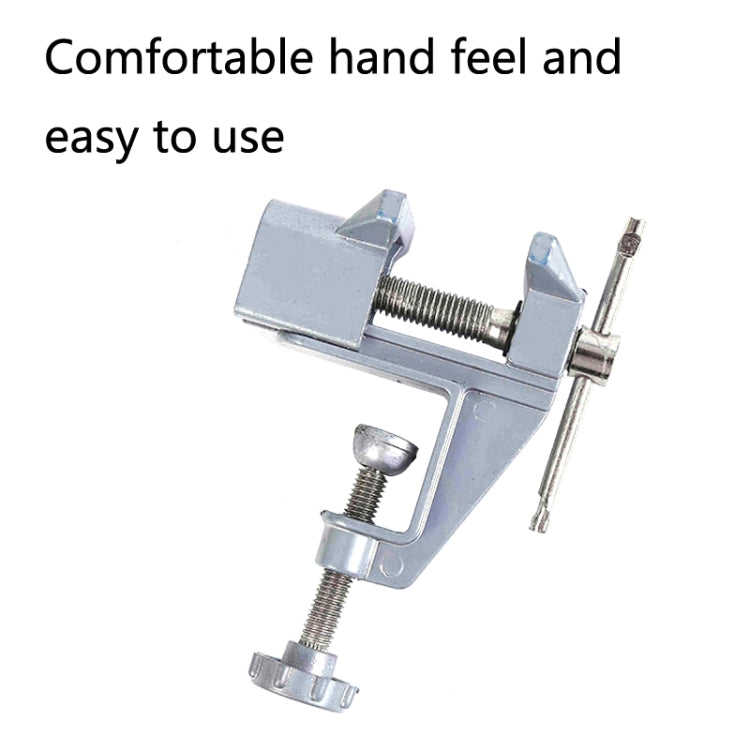 5893 2 PCS Portable Mini Aluminum Alloy Table Pliers Bench Vise Manual DIY Tool