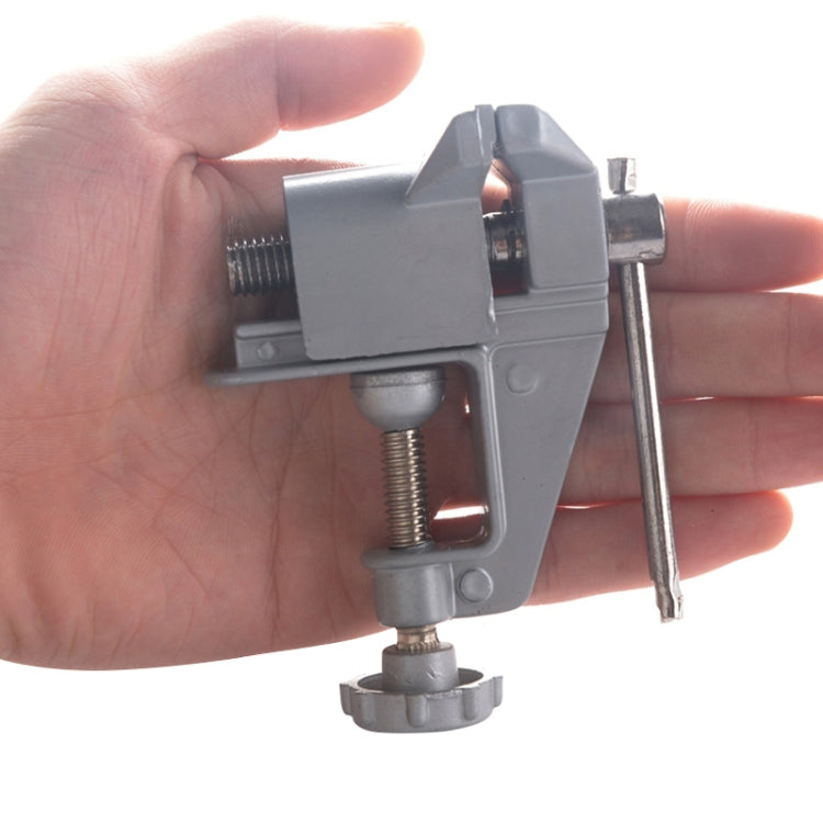 5893 2 PCS Portable Mini Aluminum Alloy Table Pliers Bench Vise Manual DIY Tool