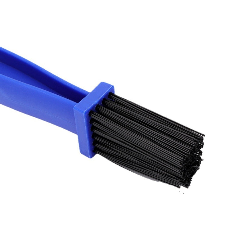 5 Set BG-7168 Bicycle And Motorcycle Cleaning Brush Three-Sided Chain Brush, Colour: Blue + Small Brush