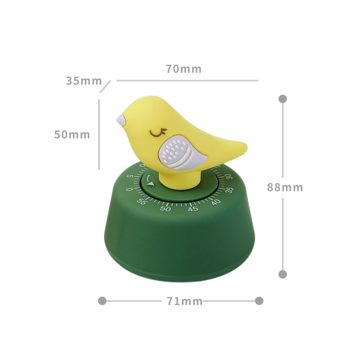 Tweet Bird Countdown Timer Student Learning Time Manager Kitchen Timer Mechanical Reminder