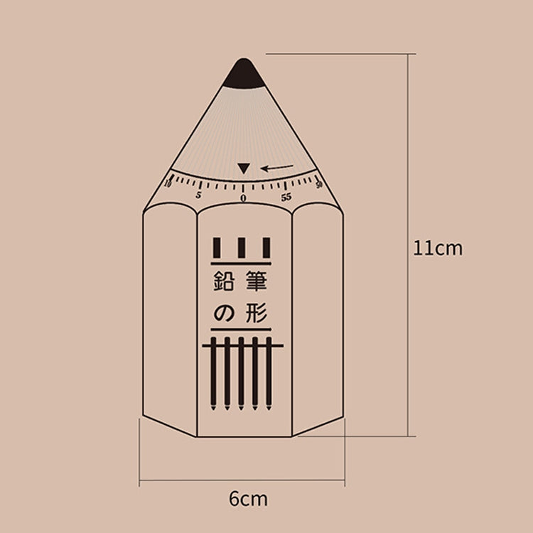 Pencil Shape Time Manager Kitchen Countdown Timer Student Mechanical Timer
