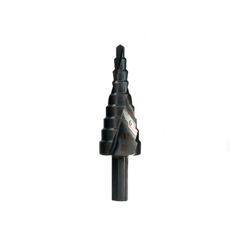 4-20mm Triangular Shank Spiral Flute Step Drill Bit