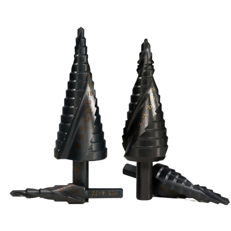 4-20mm Triangular Shank Spiral Flute Step Drill Bit