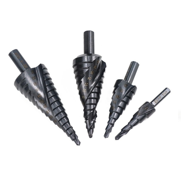 6-30mm Triangular Shank Spiral Flute Step Drill Bit