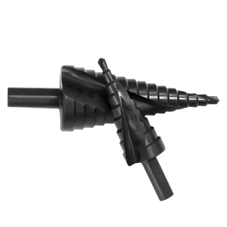 6-30mm Triangular Shank Spiral Flute Step Drill Bit
