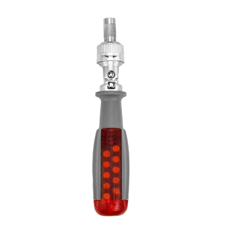LT001 180 Degree 6.35mm Alloy Elbow Ratchet Screwdriver Set With 10 Screwdriver Bits
