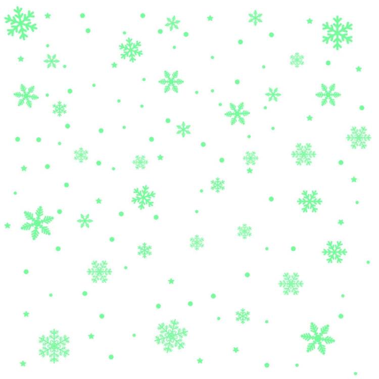 1set Christmas Luminous Fluorescent Snowflake Decoration Sticker,Style: BQ028 With Glue