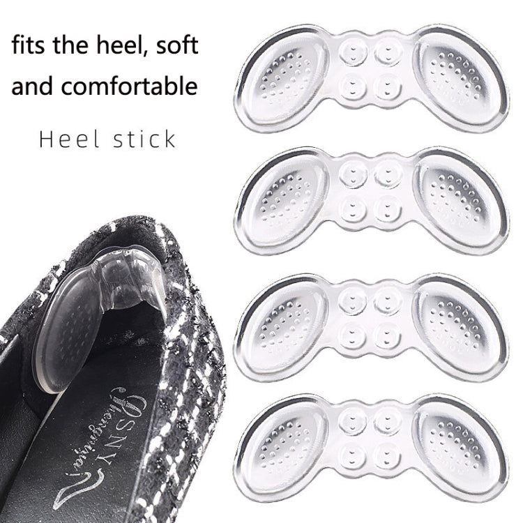 5 Pairs Soft And Abrasion-Resistant GEL Heel Stickers High-Heeled Laces Sticky Invisible Transparent Anti-Drop Heel Stickers