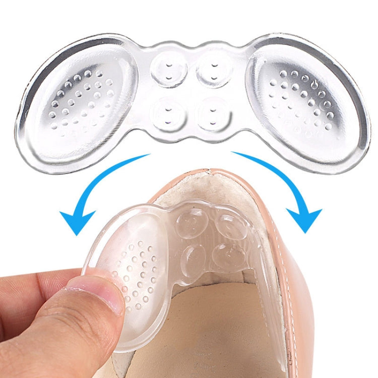 5 Pairs Soft And Abrasion-Resistant GEL Heel Stickers High-Heeled Laces Sticky Invisible Transparent Anti-Drop Heel Stickers
