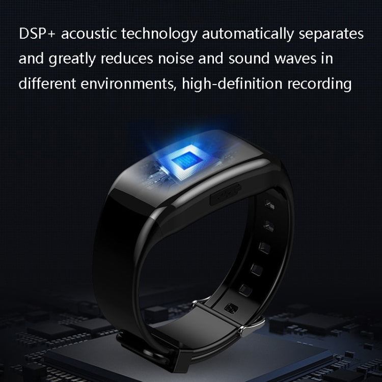 JNN D5 HD Video Recorder Bracelet Portable Large-Capacity Noise Reduction Recording Bracelet, Capacity: 32GB