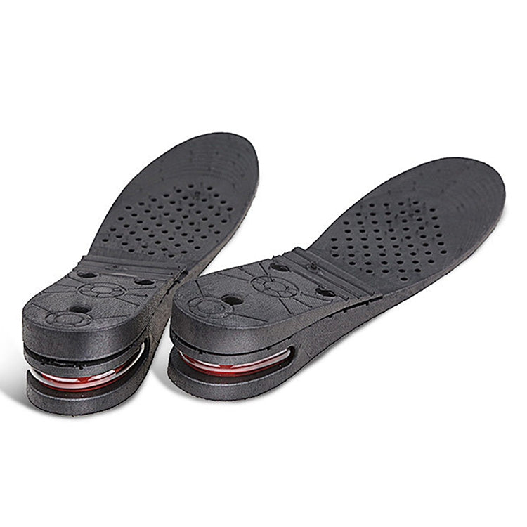 2 Pairs 032 Adjust Inner Height Insole Free Size Cutable Insole, Colour: Black 3 Layers (about 5.5cm)