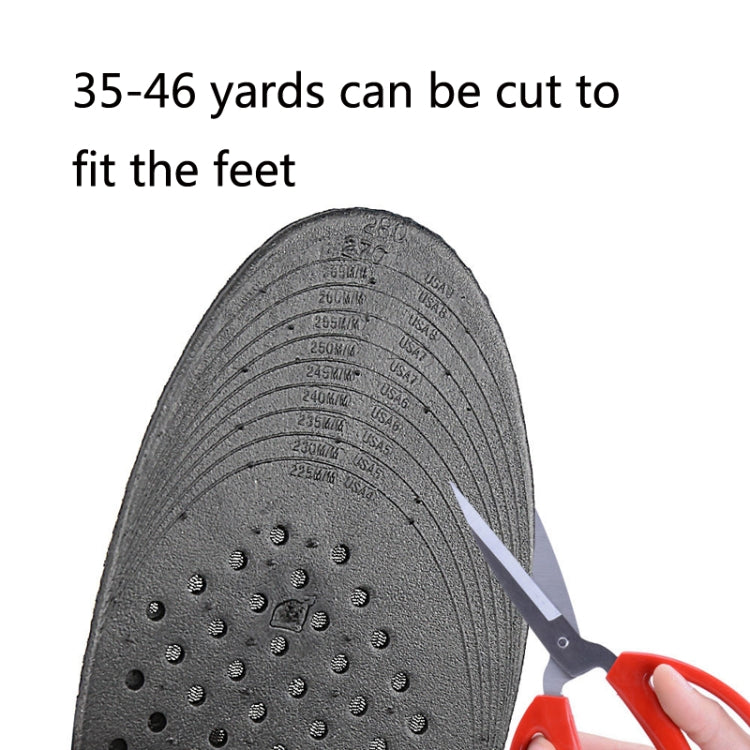 2 Pairs 032 Adjust Inner Height Insole Free Size Cutable Insole, Colour: Black 3 Layers (about 5.5cm)