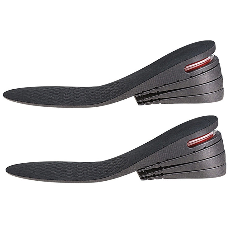 2 Pairs 032 Adjust Inner Height Insole Free Size Cutable Insole, Colour: Black 4 Layers (about 7cm)