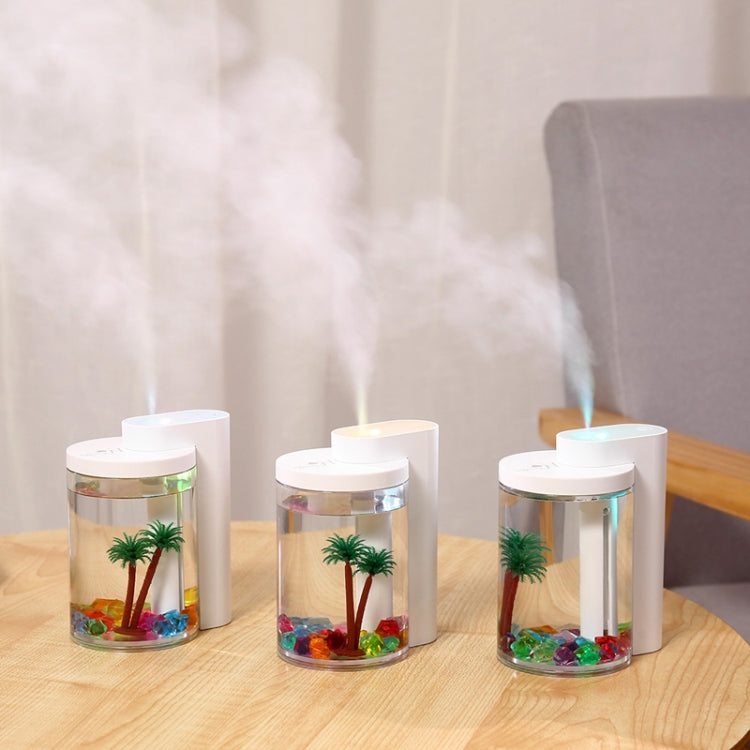 LA-0610 Desktop Mini Micro Landscape Humidifier Household Large Fog Volume Mute Atomizer(Green)