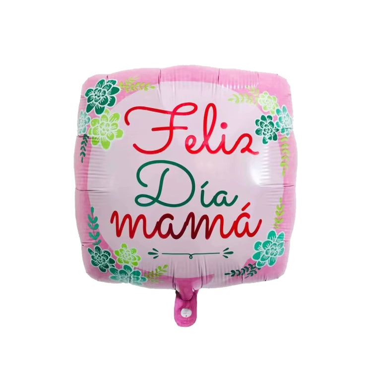 10 PCS 18 Inch  Spanish Mother Day Balloon Cartoon Shaped Aluminum Film Balloon Children Party Decoration Balloon