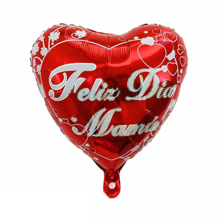 10 PCS 18 Inch  Spanish Mother Day Balloon Cartoon Shaped Aluminum Film Balloon Children Party Decoration Balloon