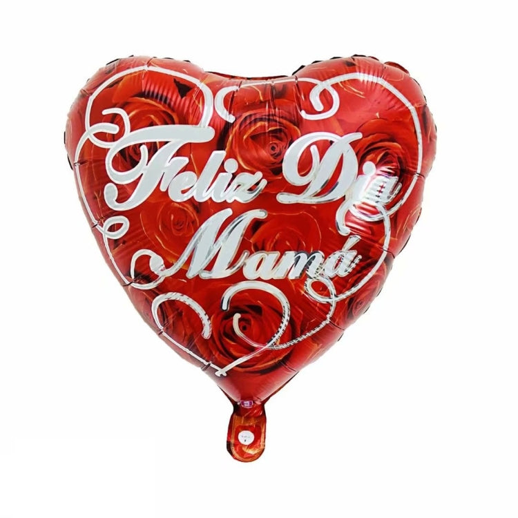10 PCS 18 Inch  Spanish Mother Day Balloon Cartoon Shaped Aluminum Film Balloon Children Party Decoration Balloon