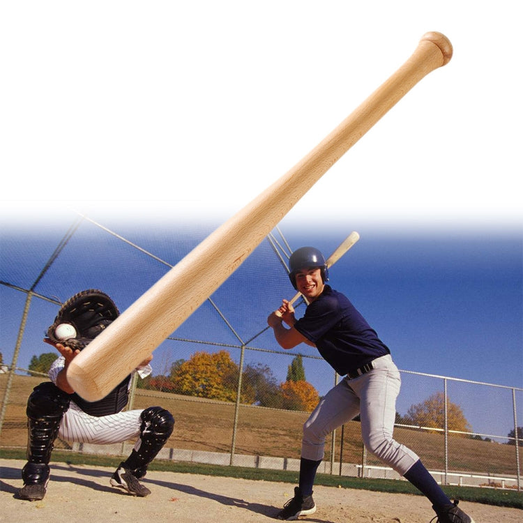 Heavy-Duty Solid Wood Baseball Bat, Size: 64cm