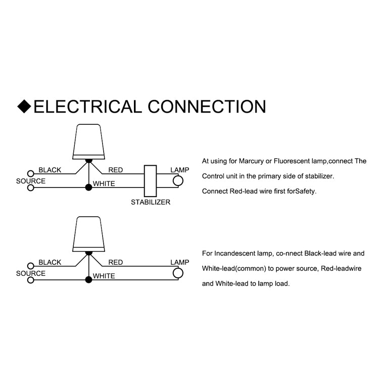 2 PCS AS-20 AC 220V 10A  50Hz Road Lamp Control Switch Rainproof Automatic Light Sensor Switch