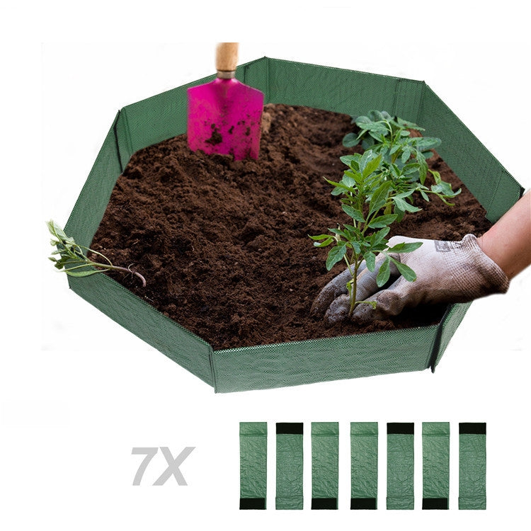 3 PCS Outdoor Garden Vegetable Garden Flowerpot Terrace Can Be Freely Combined Polygonal Flower Bed, Specification: 15 x 50cm(Green)