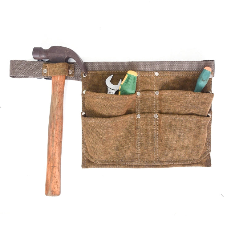 MTP-333 Canvas Tool Storage Waist Bag Garden Maintenance Installation Tool Bag