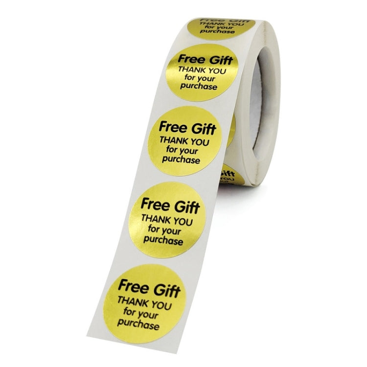 5 PCS Thank You Decorative Stickers Mall Gift Stickers, Size: 2.5cm / 1 Inch