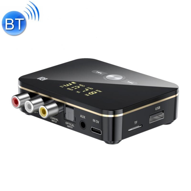 M8 NFC Bluetooth Receiver & Transmitter Fiber Coax 3.5mm Bluetooth Audio Adapter