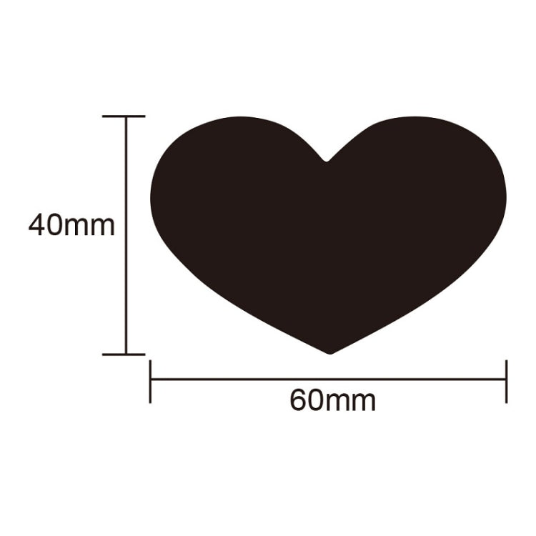 5 PCS PVC Erasable Stickers Kitchen Food Marking Love Blackboard Stickers, Size: 60x40mm(I-09)