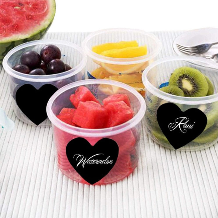 5 PCS PVC Erasable Stickers Kitchen Food Marking Love Blackboard Stickers, Size: 60x40mm(I-09)